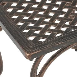 Mckinley Set Of 2 Cast Aluminum Patio End Tables - Copper - Christopher Knight Home -Outdoor Garden GUEST 4e6e1f7c 0098 45db 9720 385d30ca5b34