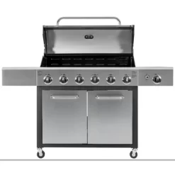 Kenmore 6-Burner XL Grill With Side Propane Gas Burner PG-40611S0L