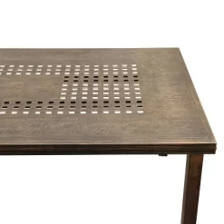 95" Rectangular Modern Ornate Outdoor Mesh Aluminum Patio Dining Set With Four Chairs - Black - Oakland Living 8 95" Rectangular Modern Ornate Outdoor Mesh Aluminum Patio Dining Set With Four Chairs - Black - Oakland Living -Outdoor Garden GUEST 4fda09b1 c691 4053 8a44 99a7b6bd22ce