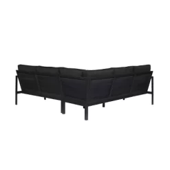 Linon Lark Aluminum Sectional Sofa Black -Outdoor Garden GUEST 5112c429 f9a3 4035 a166 a89fa5b90e71