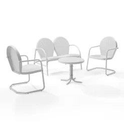 Griffith 4pc Outdoor Conversation Set - White - Crosley 13 Griffith 4pc Outdoor Conversation Set - White - Crosley -Outdoor Garden GUEST 51f6a75d 000b 4604 a773 67a41ed05e97