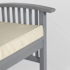 Ravenscroft Modern Boho Acacia Wood Slatted Outdoor Loveseat With Cushion - Saracina Home -Outdoor Garden GUEST 52aa005c 6a54 4115 bce1 42a537cb103c