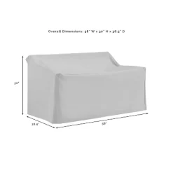 Crosley 2 Piece Furniture Cover Set, Loveseat And Coffee Table, Tan