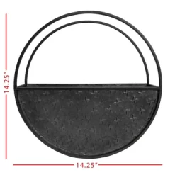 Round Black Metal Wall Planter - Foreside Home & Garden 9 Round Black Metal Wall Planter - Foreside Home & Garden -Outdoor Garden GUEST 5526e51b 7014 401f b774 34e238419aa8
