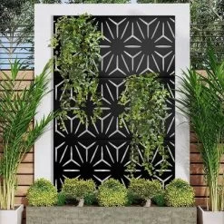 NewTown Decorative Outdoor Privacy Screen Panels, Metal Laser Cut Privacy Screen Decorative Patio Metal Fence For Outdoor Indoor Decor-The Pop Home -Outdoor Garden GUEST 553143cd 1f6b 4872 9a0b 2d0b6b64c007