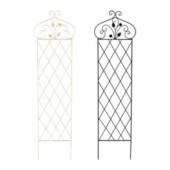 Garden Trellis For Climbing Plants - 63-Inch Decorative Lattice Metal Panel For Vines, Roses, Vegetables, Berries, And Flowers By Pure Garden (Black) 9 Garden Trellis For Climbing Plants - 63-Inch Decorative Lattice Metal Panel For Vines, Roses, Vegetables, Berries, And Flowers By Pure Garden (Black) -Outdoor Garden GUEST 55f28b5c 5b41 4418 b5b8 3718ac3fc7ed