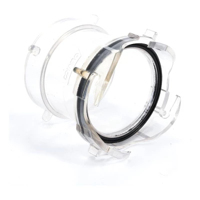 Camco 3.5" Non-Restrictive RV Sewer Hose Connection And Outlet Extender, Clear Plastic Adapter For Waste Tank Removal 1 Camco 3.5" Non-Restrictive RV Sewer Hose Connection And Outlet Extender, Clear Plastic Adapter For Waste Tank Removal