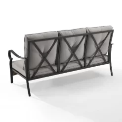 Dahlia Outdoor Steel Sofa Taupe/Matte Black - Crosley 17 Dahlia Outdoor Steel Sofa Taupe/Matte Black - Crosley -Outdoor Garden GUEST 590d8087 2eb4 4a5c 9b32 b02d3bf36277