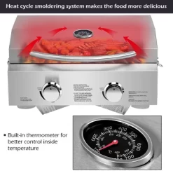 Costway 2 Burner Portable BBQ Table Top Propane Gas Grill Stainless Steel 13 Costway 2 Burner Portable BBQ Table Top Propane Gas Grill Stainless Steel -Outdoor Garden GUEST 5a55897b 5411 4b6c ab9a b77903409431