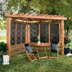 NewTown Decorative Outdoor Privacy Screen Panels, Metal Laser Cut Privacy Screen Decorative Patio Metal Fence For Outdoor Indoor Decor-The Pop Home -Outdoor Garden GUEST 5bda3f79 a693 4dc5 9440 ad77615800ad