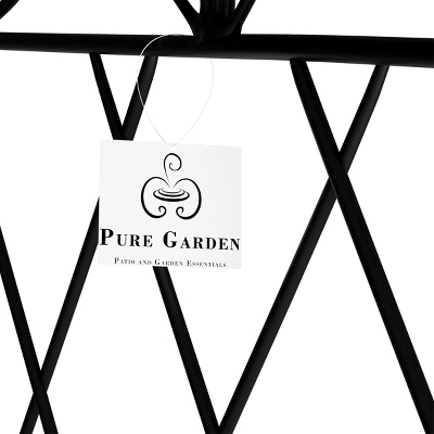 Garden Trellis For Climbing Plants - 63-Inch Decorative Lattice Metal Panel For Vines, Roses, Vegetables, Berries, And Flowers By Pure Garden (Black) 4 Garden Trellis For Climbing Plants - 63-Inch Decorative Lattice Metal Panel For Vines, Roses, Vegetables, Berries, And Flowers By Pure Garden (Black) - Image 4