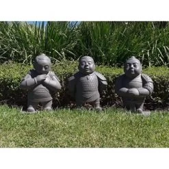 Rosemead Home & Garden 19" Lightweight Concrete Standing Warrior Garden Statue Gray -Outdoor Garden GUEST 5d9384aa a27f 4e58 aa9d da8c20950a0f