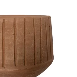 Routed Stripe Terracotta Planter By Foreside Home & Garden -Outdoor Garden GUEST 5e7b345f 56ea 4ab5 8938 ae031a669fba