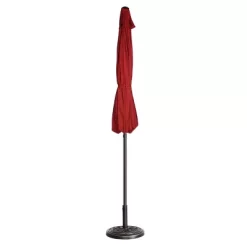 9-Foot Patio Umbrella - Easy Crank Outdoor Table Umbrella With Steel Ribs And Aluminum Pole For Deck, Porch, Backyard, Or Pool By Nature Spring (Red) -Outdoor Garden GUEST 5f4adbeb b838 4992 a6a7 7c79c6bf8c35