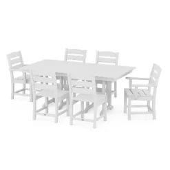 Lakeside 7pc Farmhouse Dining Set - POLYWOOD -Outdoor Garden GUEST 5f653b08 8240 4127 804a 7369981c7b7e