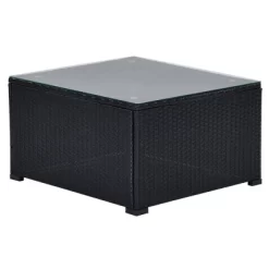 6pc Wicker Patio Conversation Set With Cushions - Black/Gray - GODEER 36 6pc Wicker Patio Conversation Set With Cushions - Black/Gray - GODEER -Outdoor Garden GUEST 5fc89a98 f065 4709 a77f e67732736699