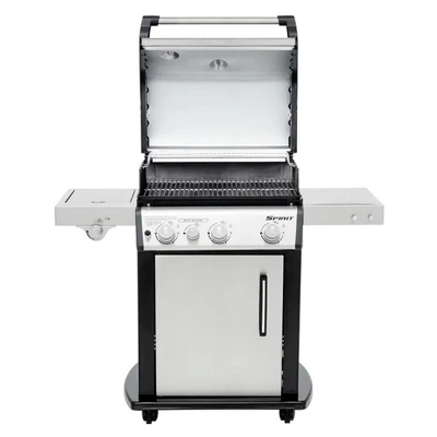 Weber Spirit SP-335 Stainless Steel 3 Burner 32000 BTUs Lidded Liquid Propane Gas Grill With 529 Sq In Cooking Area, Side Burner, And Sear Station 4 Weber Spirit SP-335 Stainless Steel 3 Burner 32000 BTUs Lidded Liquid Propane Gas Grill With 529 Sq In Cooking Area, Side Burner, And Sear Station - Image 4