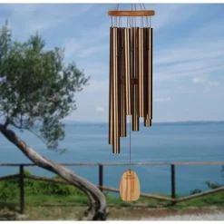 Woodstock Wind Chimes Signature Collection, Chimes Of Jerusalem, 29'' Bronze Wind Chime JRWBR