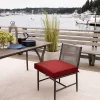 Arden Selections 21" X 21" Oceantex Outdoor Seat Cushion Nautical Red