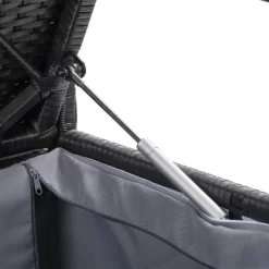 Parksville Patio Storage Bench - Black - CorLiving -Outdoor Garden GUEST 61a3568e f72c 4335 90bc 3de7df78d534