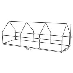 Gardenised Green Outdoor Waterproof Portable Plant Greenhouse With 2 Clear Zippered Windows 13 Gardenised Green Outdoor Waterproof Portable Plant Greenhouse With 2 Clear Zippered Windows -Outdoor Garden GUEST 62aaff6b 3e6c 420a 8a0e 0a2160a6f801