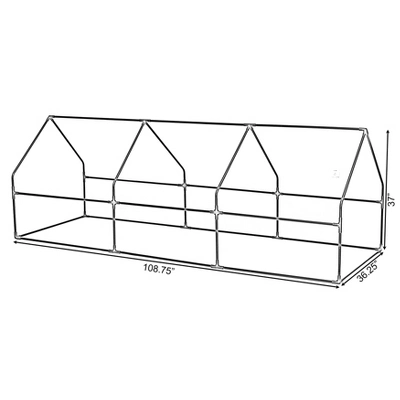 Gardenised Green Outdoor Waterproof Portable Plant Greenhouse With 2 Clear Zippered Windows 3 Gardenised Green Outdoor Waterproof Portable Plant Greenhouse With 2 Clear Zippered Windows - Image 3