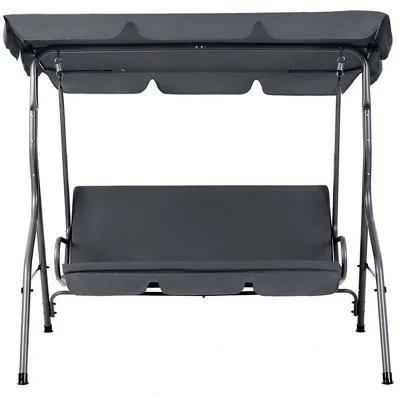 Aoodor 3 Seater Patio Porch Swing With Canopy 6 Aoodor 3 Seater Patio Porch Swing With Canopy - Image 6