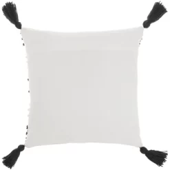 18"x18" Woven Loops Striped Square Throw Pillow With Tassels - Mina Victory -Outdoor Garden GUEST 6400e413 322b 4031 a4e8 25776306db73