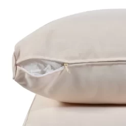 4pc Outdoor Wicker Conversation Set With Cushions - Beige - GODEER -Outdoor Garden GUEST 65e4e036 06c5 4450 b280 2046a0e0361a