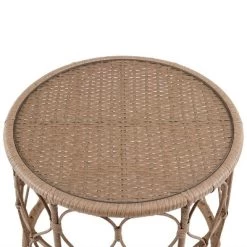 Juniper 2pc Outdoor Wicker Conversation Set With Loveseat & Coffee Table - Cream/Natural - Crosley -Outdoor Garden GUEST 68725a51 709c 428d 8ff4 fb4ef20d79f7