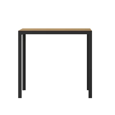 Flash Furniture Finch Commercial Grade Outdoor Dining Table 55" X 31" With Faux Teak Poly Slats And Metal Frame 9 Flash Furniture Finch Commercial Grade Outdoor Dining Table 55" X 31" With Faux Teak Poly Slats And Metal Frame - Image 9