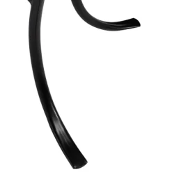 Teal Island Designs Modern Black Round Outdoor Accent Side Table 14" Wide Multi Blue Mosaic Tabletop For Front Porch Patio House Balcony -Outdoor Garden GUEST 6a4b74ee f84e 4fd6 81b3 d98759355b8b