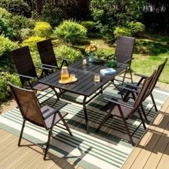 2pk Outdoor Wicker Dining Chairs With Aluminum Frame - Captiva Designs 17 2pk Outdoor Wicker Dining Chairs With Aluminum Frame - Captiva Designs -Outdoor Garden GUEST 6a58e509 af1f 42c9 a406 0c01226a093f