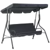 Aoodor 3 Seater Patio Porch Swing With Canopy