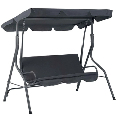 Aoodor 3 Seater Patio Porch Swing With Canopy 1 Aoodor 3 Seater Patio Porch Swing With Canopy