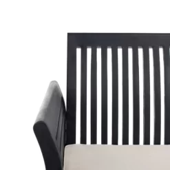 Carson 4pc Outdoor Set - Black/White - Safavieh -Outdoor Garden GUEST 6c1ca3c3 bbe8 4ac5 8028 0bcaca97c483