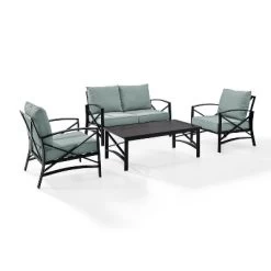 4pc Kaplan Outdoor Seating Set - Crosley 12 4pc Kaplan Outdoor Seating Set - Crosley -Outdoor Garden GUEST 6ef7af8c af81 4bdd 9383 00f0c1aded91