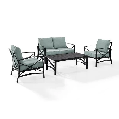 4pc Kaplan Outdoor Seating Set - Crosley 6 4pc Kaplan Outdoor Seating Set - Crosley - Image 6