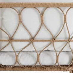 Juniper 2pc Outdoor Wicker Conversation Set With Loveseat & Coffee Table - Cream/Natural - Crosley -Outdoor Garden GUEST 6fb7075d 7e60 4865 a794 3372376b2316