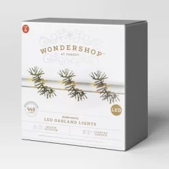 448ct LED Christmas Mini String Lights Garland Warm White Black Wire - Wondershop™ 6 448ct LED Christmas Mini String Lights Garland Warm White Black Wire - Wondershop™ -Outdoor Garden GUEST 703446f4 4acf 4cdb b308 90f0a404594f