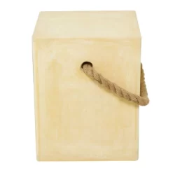 Contemporary Outdoor Accent Table - Yellow - Olivia & May -Outdoor Garden GUEST 704de8c6 b54a 45a2 9a7b b25cdc4c6669