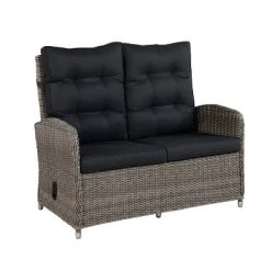 Monaco 3pc Set With 2 Seat Reclining Bench & 2 Ottomans - Gray - Alaterre Furniture -Outdoor Garden GUEST 7053f131 862c 4206 ae51 5e232abbdb7b