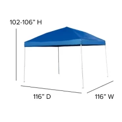 Flash Furniture 10'x10' Pop Up Event Canopy Tent With Carry Bag And Folding Bench Set - Portable Tailgate, Camping, Event Set -Outdoor Garden GUEST 70fce4a8 4fee 4b98 9a11 04a0d9672059