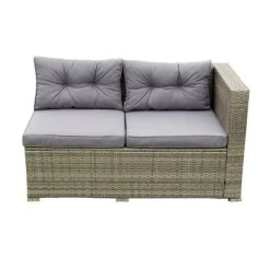 4pc Wicker Patio Seating Set With Cushions - Gray - GODEER -Outdoor Garden GUEST 71cd01b0 3fa2 4a89 aac7 13e22849adc3