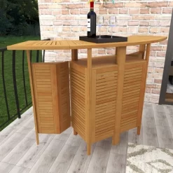 Patio Bar Table Teak - Olivia & May 24 Patio Bar Table Teak - Olivia & May -Outdoor Garden GUEST 724800b0 46d2 40e9 bfbc c4b3ac13d95e
