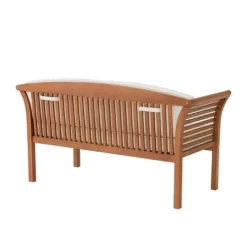 Stamford Eucalyptus Wood Outdoor Bench With Cushions - Natural - Alaterre Furniture 10 Stamford Eucalyptus Wood Outdoor Bench With Cushions - Natural - Alaterre Furniture -Outdoor Garden GUEST 72f645b4 351e 4603 9d22 c816115ece12
