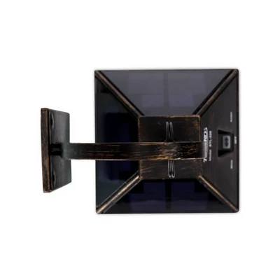 Techko Maid LED Solar Portable Decorative Outdoor Lantern With Wall Mount & Dual Lighting Modes Black 4 Techko Maid LED Solar Portable Decorative Outdoor Lantern With Wall Mount & Dual Lighting Modes Black - Image 4