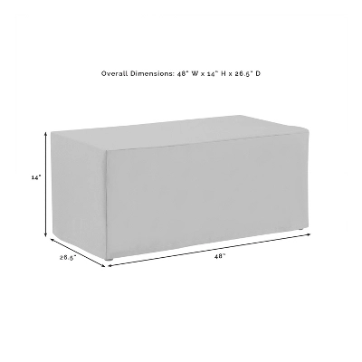 Crosley 2 Piece Furniture Cover Set, Loveseat And Coffee Table, Tan 3 Crosley 2 Piece Furniture Cover Set, Loveseat And Coffee Table, Tan - Image 3