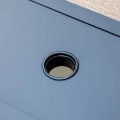 Patio Set With Steel Table With 1.57" Umbrella Hole & Padded Sling Arm Chairs - Captiva Designs -Outdoor Garden GUEST 73911db0 9111 4bcf 9d5c 26bc0c66a70d