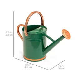 Best Choice Products 1-Gallon Galvanized Steel Watering Can For Gardening W/ O-Ring, Top Handle, Copper Accents -Outdoor Garden GUEST 7494d74d 12a5 4187 86d2 fa5408f50cd3
